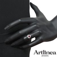 Anello Artlinea Donna in Oro bianco Rubino AD612/RU-LB - AD612/RU-LB